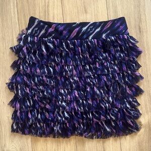 ANN TAYLOR Layered Flowy Chiffon Style Business Casual Skirt